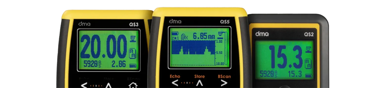 dmq Familia QS Medidores de Espesores de Pared por Ultrasonido